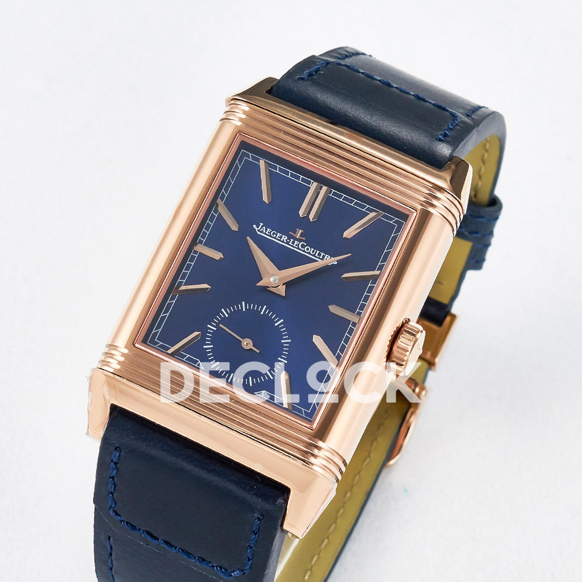 Jaeger-LeCoultre Reverso Tribute Duoface Small Seconds RG Blue MGF A854A