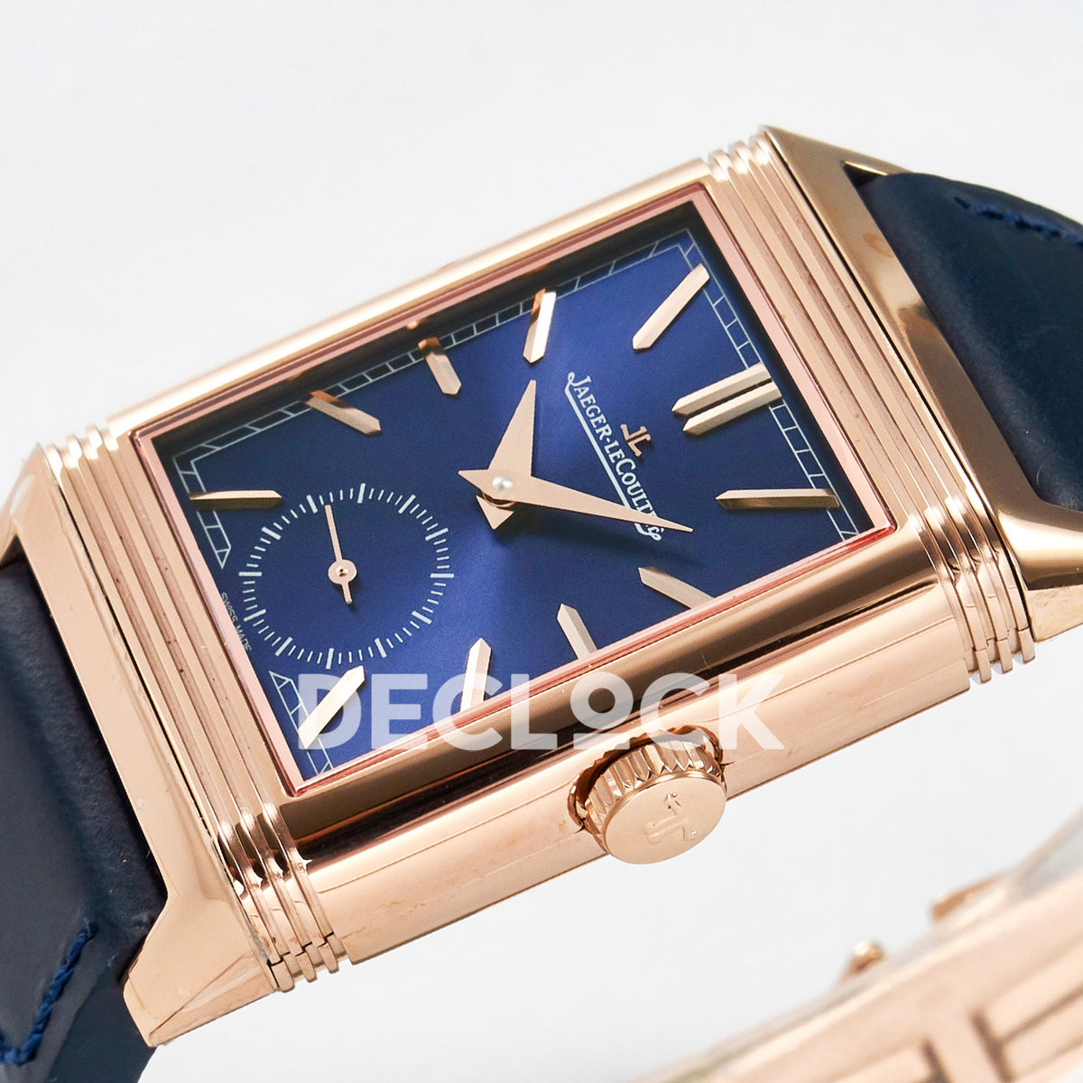 Jaeger-LeCoultre Reverso Tribute Duoface Small Seconds RG Blue MGF A854A