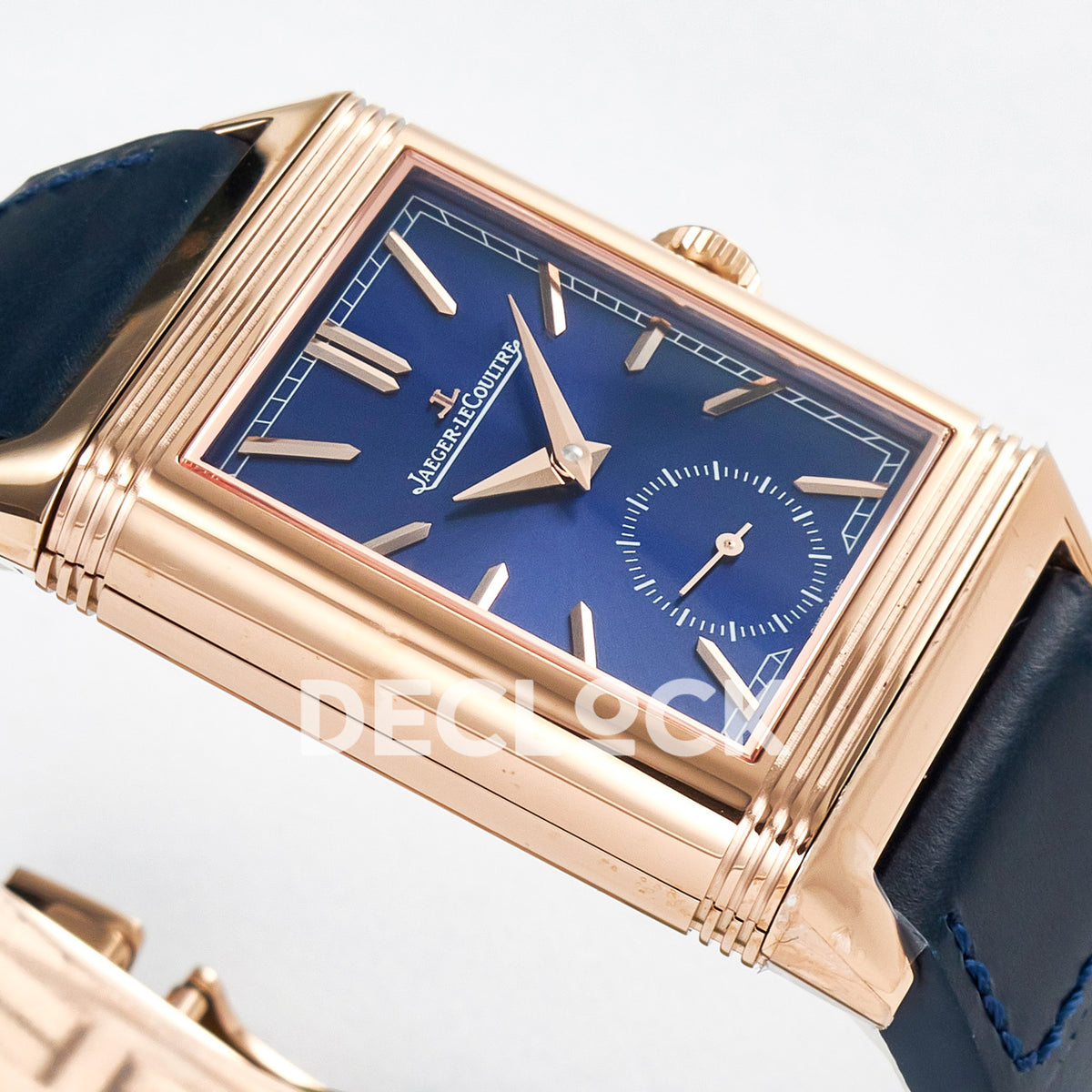 Jaeger-LeCoultre Reverso Tribute Duoface Small Seconds RG Blue MGF A854A