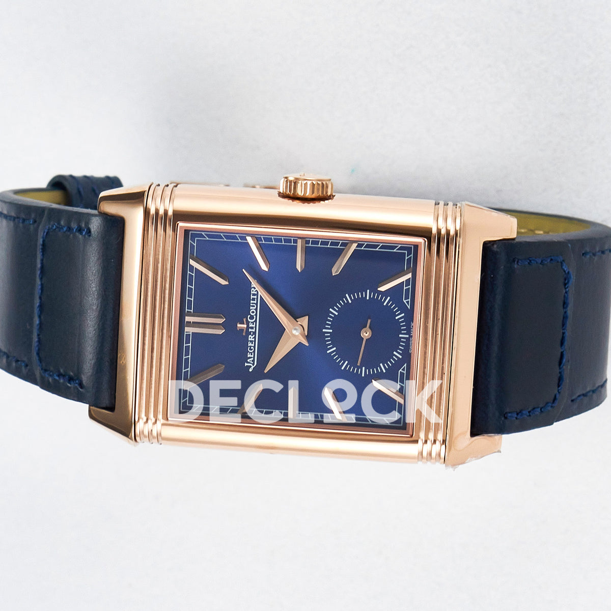 Jaeger-LeCoultre Reverso Tribute Duoface Small Seconds RG Blue MGF A854A