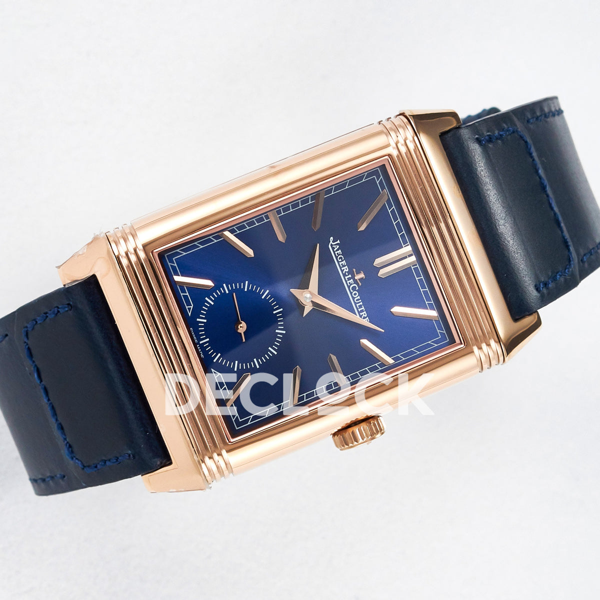 Jaeger-LeCoultre Reverso Tribute Duoface Small Seconds RG Blue MGF A854A