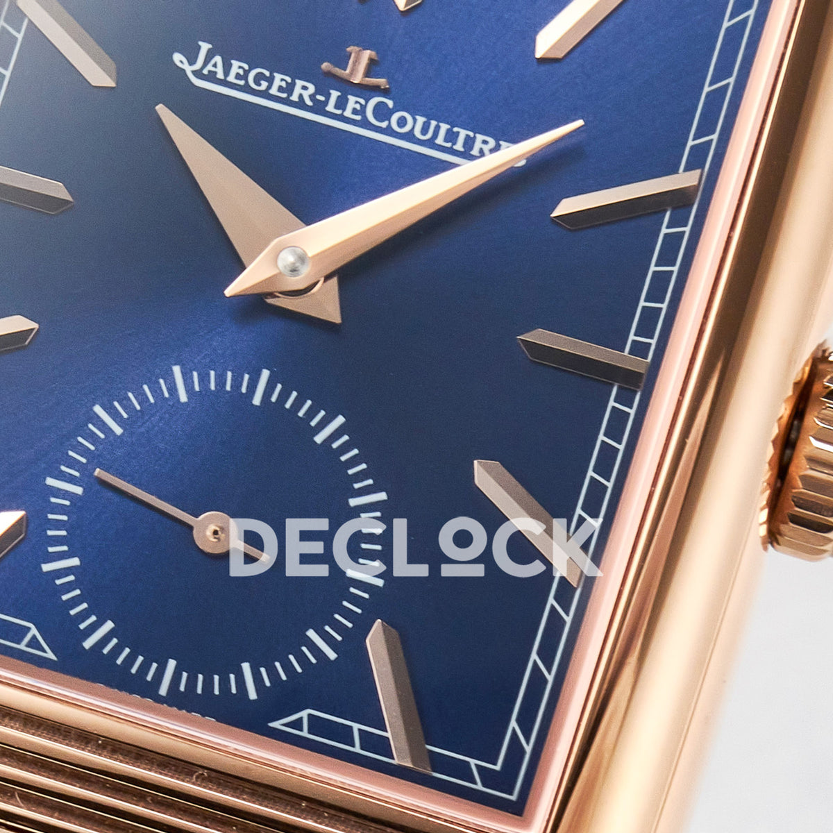 Jaeger-LeCoultre Reverso Tribute Duoface Small Seconds RG Blue MGF A854A