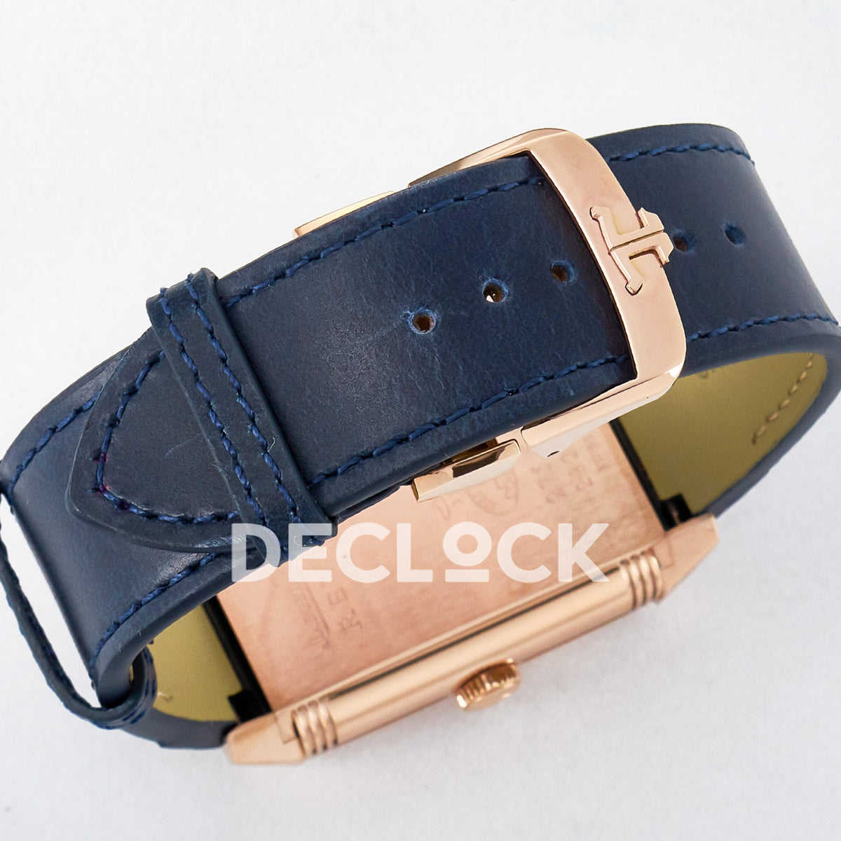 Jaeger-LeCoultre Reverso Tribute Duoface Small Seconds RG Blue MGF A854A