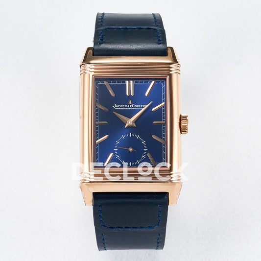 Jaeger-LeCoultre Reverso Tribute Duoface Small Seconds RG Blue MGF A854A