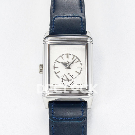 Jaeger-LeCoultre Reverso Tribute Duoface Small Seconds SS Blue MGF A854A