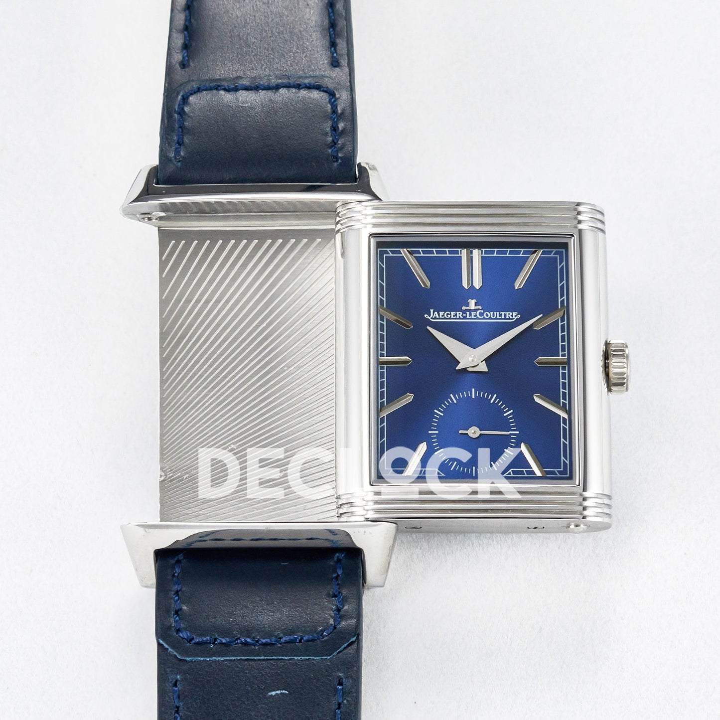 Jaeger-LeCoultre Reverso Tribute Duoface Small Seconds SS Blue MGF A854A