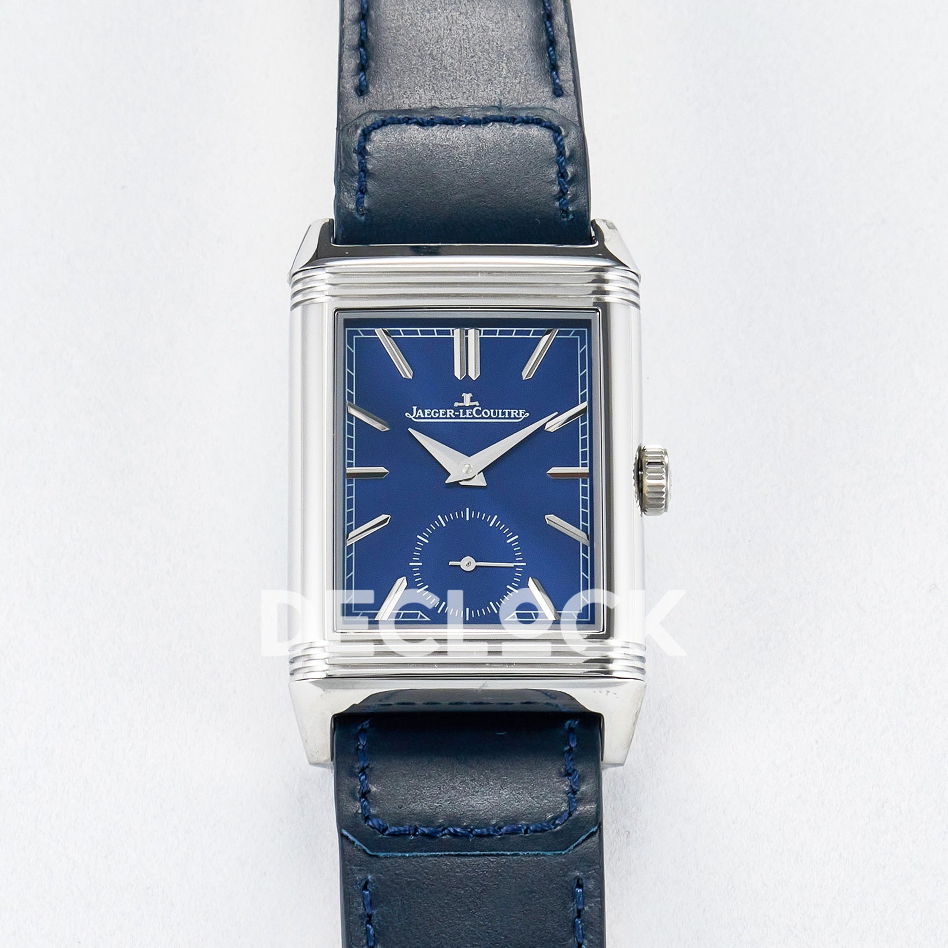 Jaeger-LeCoultre Reverso Tribute Duoface Small Seconds SS Blue MGF A854A