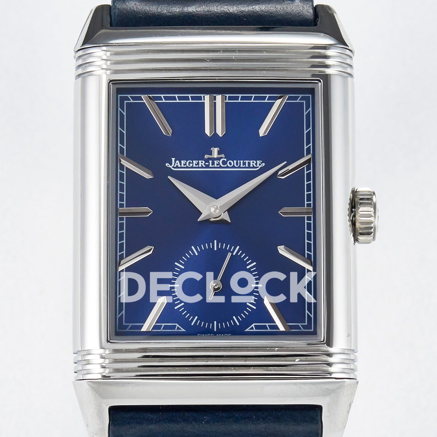 Jaeger-LeCoultre Reverso Tribute Duoface Small Seconds SS Blue MGF A854A
