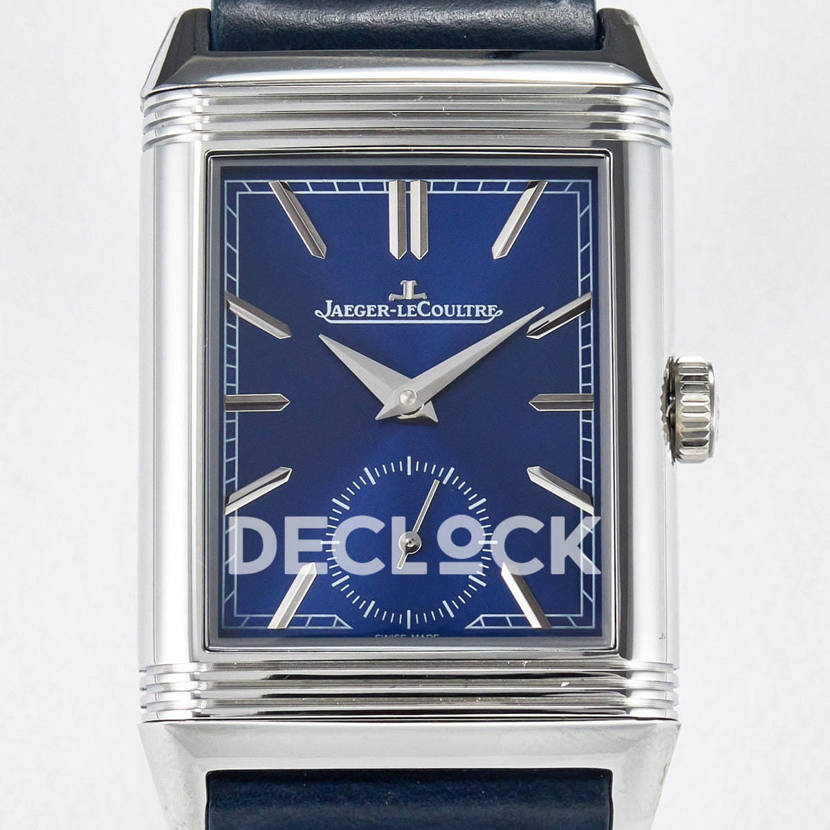 Jaeger-LeCoultre Reverso Tribute Duoface Small Seconds SS Blue MGF A854A