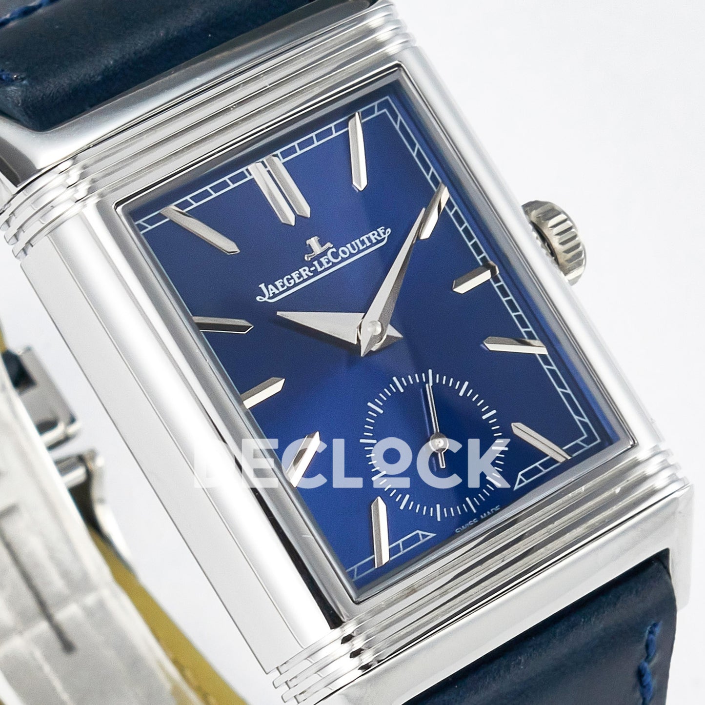 Jaeger-LeCoultre Reverso Tribute Duoface Small Seconds SS Blue MGF A854A