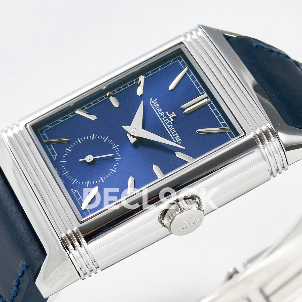Jaeger-LeCoultre Reverso Tribute Duoface Small Seconds SS Blue MGF A854A