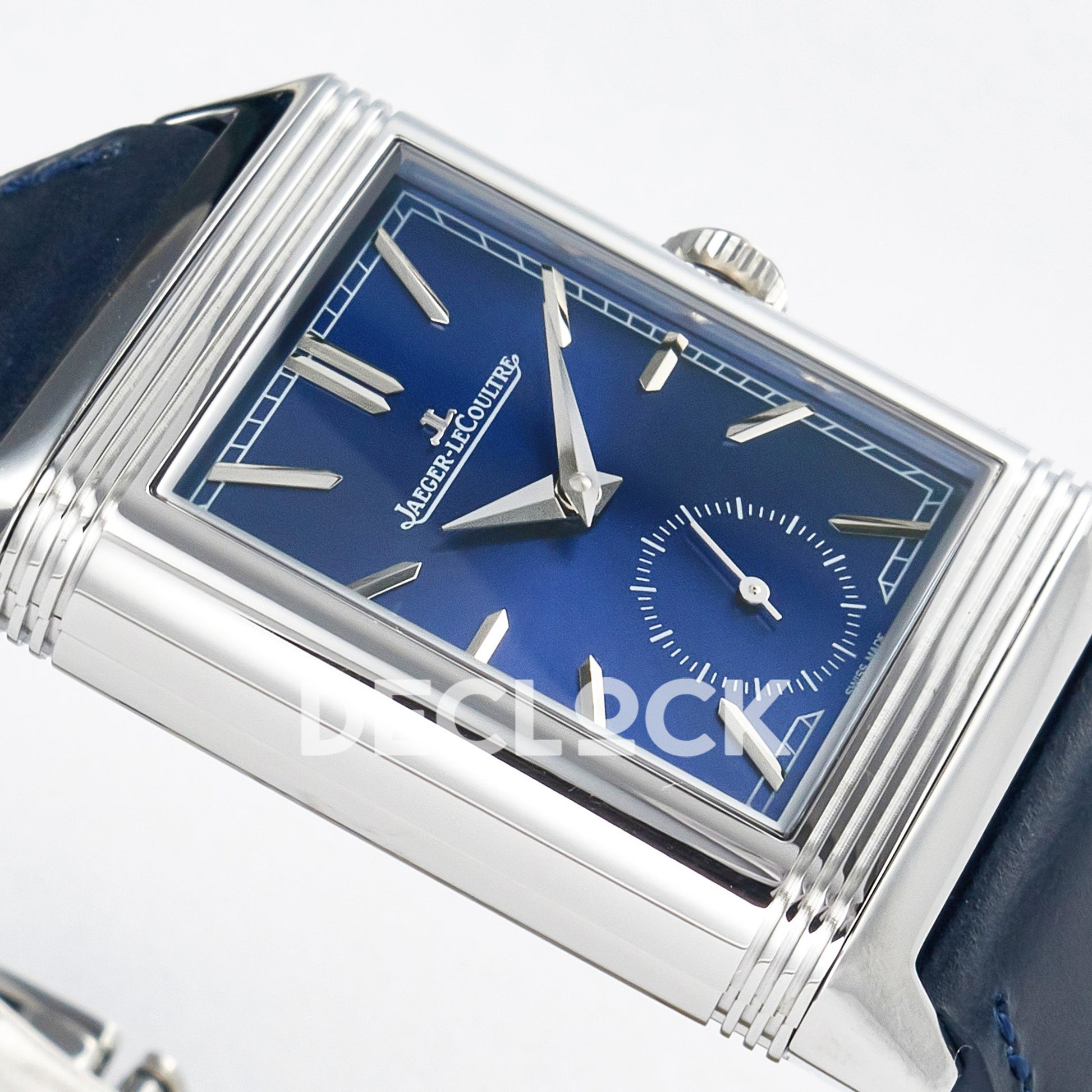Jaeger-LeCoultre Reverso Tribute Duoface Small Seconds SS Blue MGF A854A