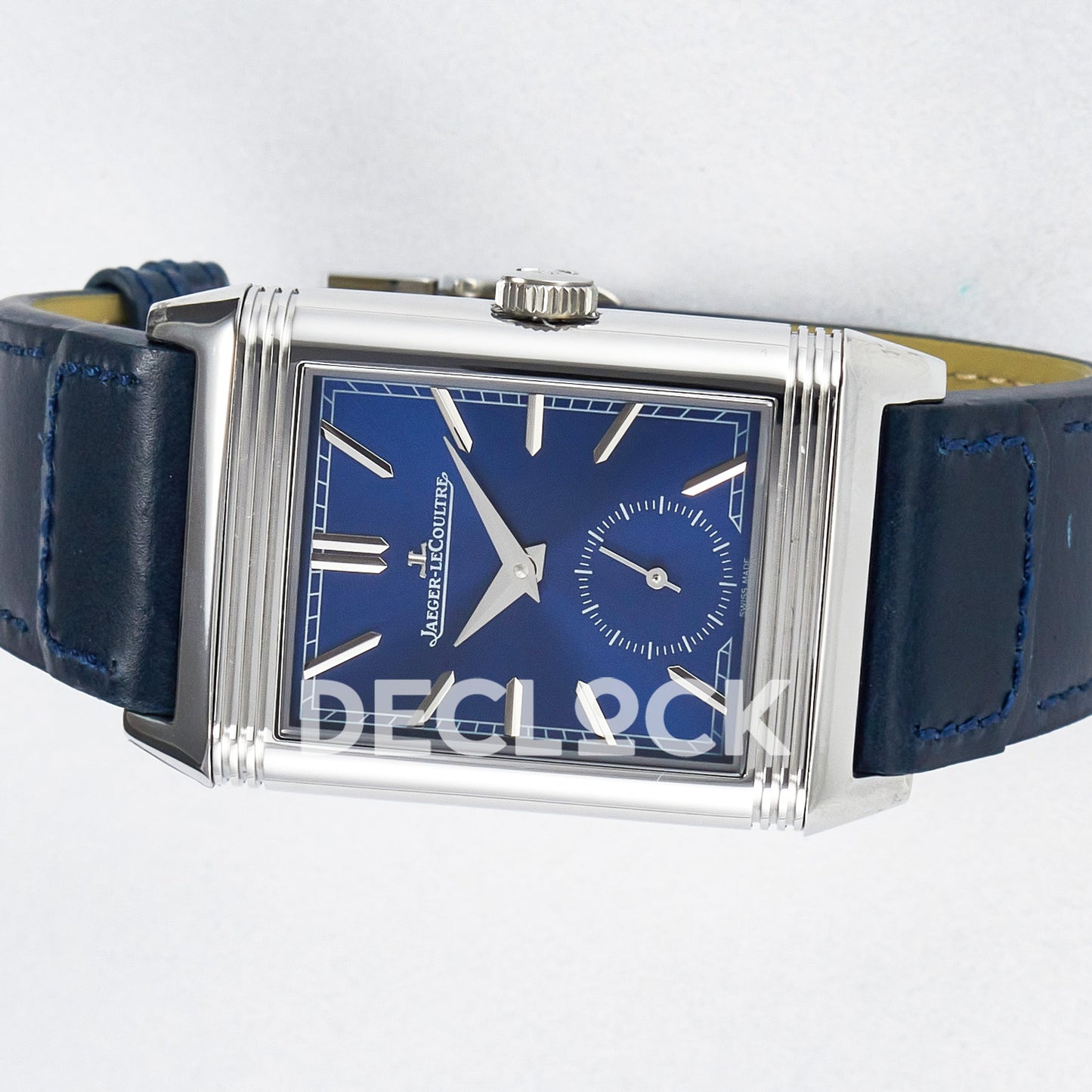 Jaeger-LeCoultre Reverso Tribute Duoface Small Seconds SS Blue MGF A854A