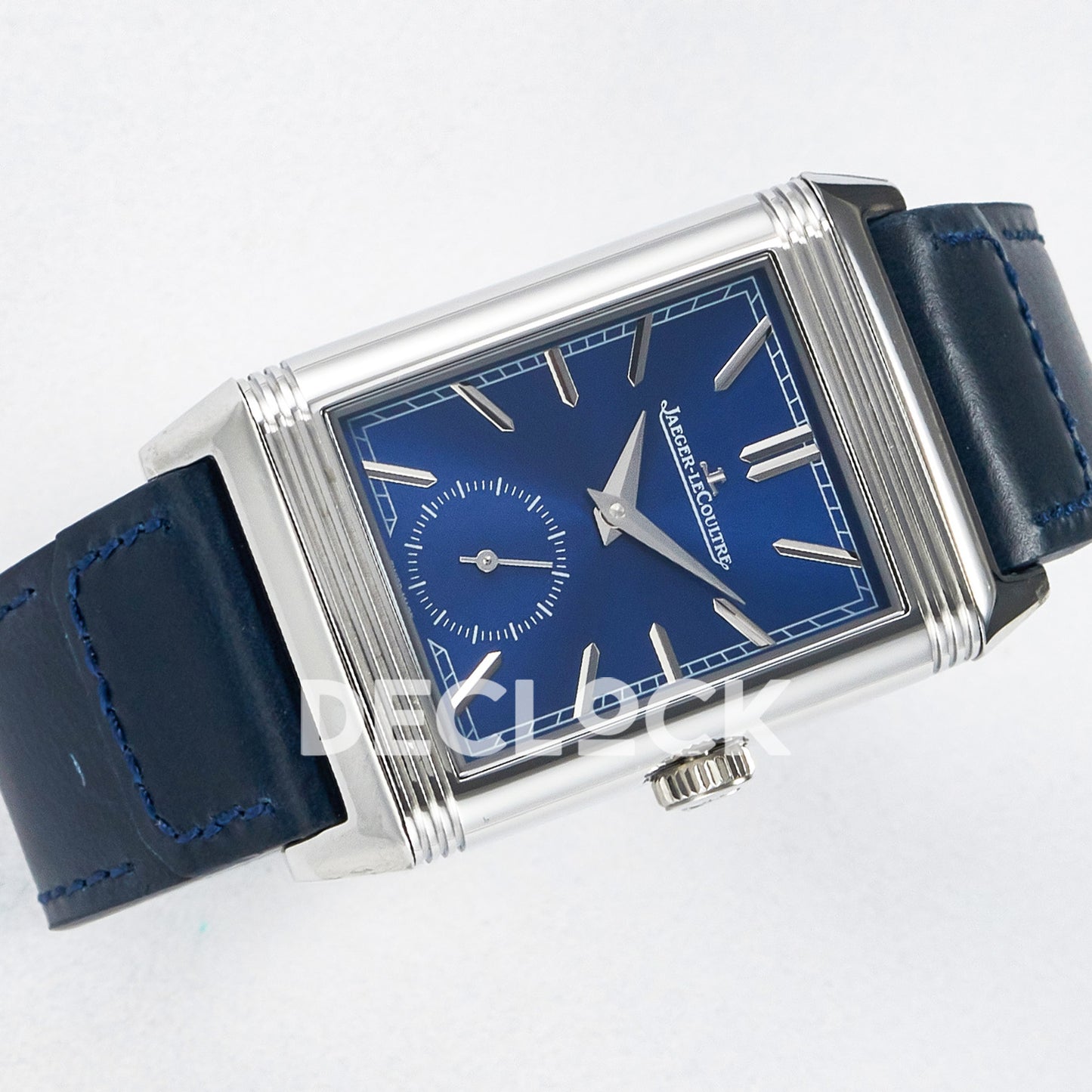 Jaeger-LeCoultre Reverso Tribute Duoface Small Seconds SS Blue MGF A854A