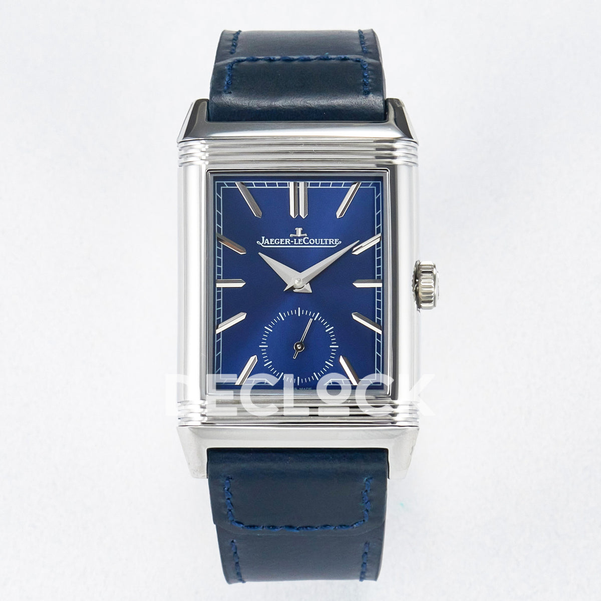 Jaeger-LeCoultre Reverso Tribute Duoface Small Seconds SS Blue MGF A854A