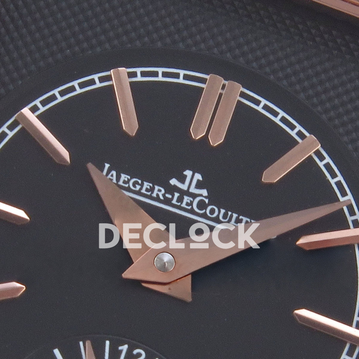 Jaeger-LeCoultre Reverso Tribute JJF white rose-gold replica - reverse dial detail view