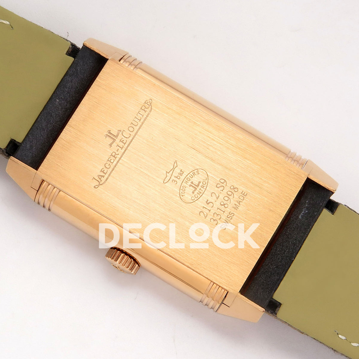 Jaeger-LeCoultre Reverso Tribute JJF white rose-gold replica - caseback engraving view
