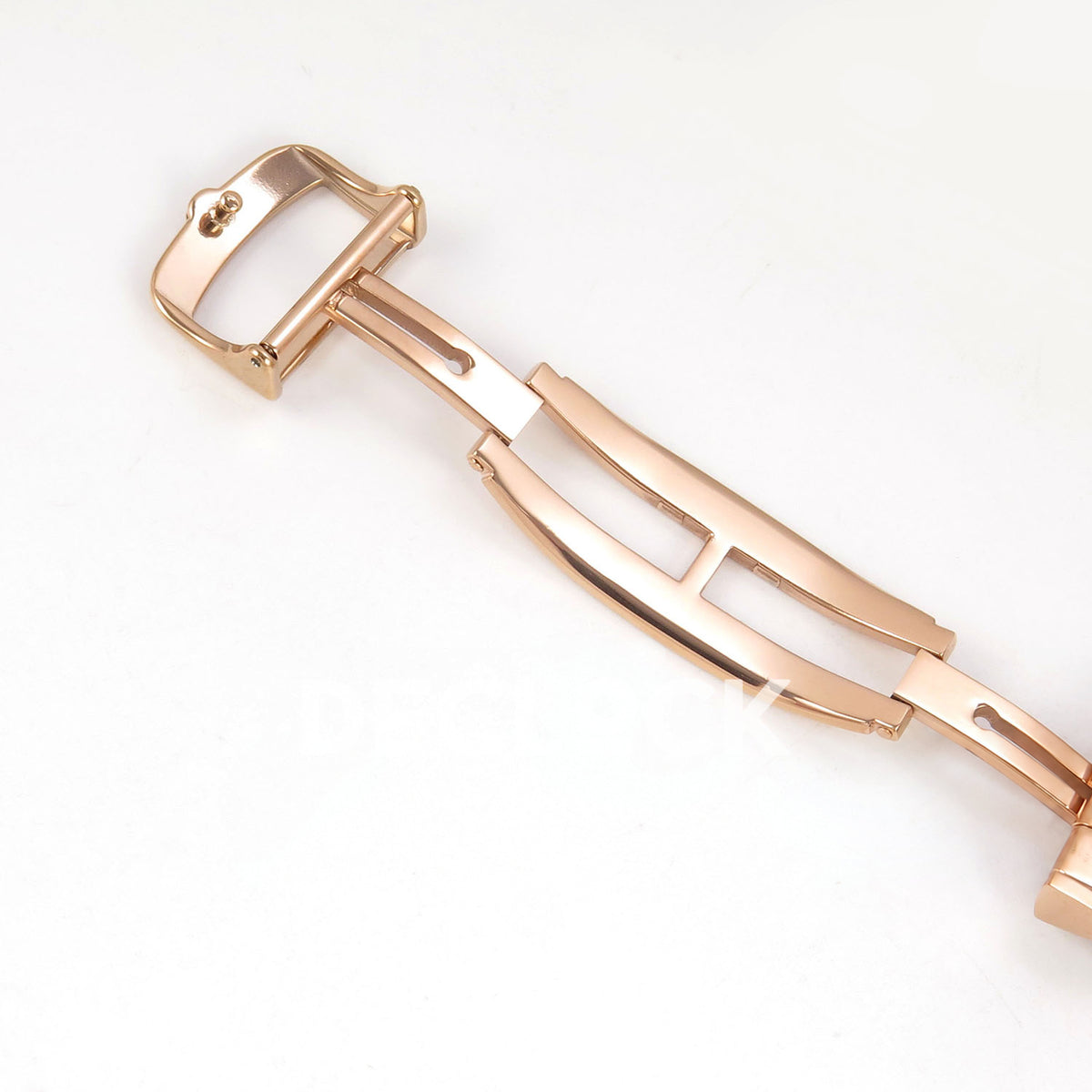 Jaeger-LeCoultre Reverso Tribute JJF white rose-gold replica - extended clasp view