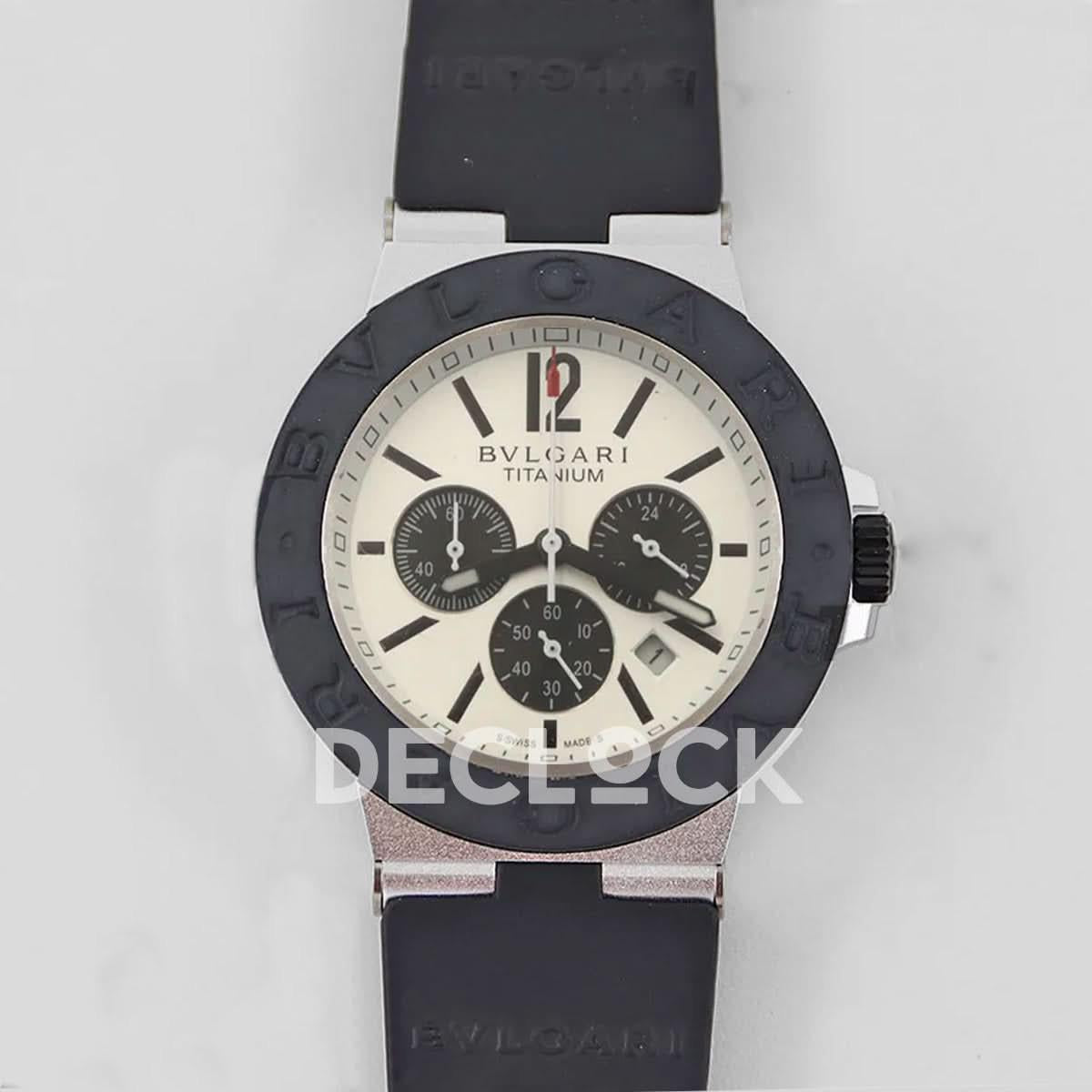 Replica Bvlgari Diagono Chronograph Cream |  Declock.