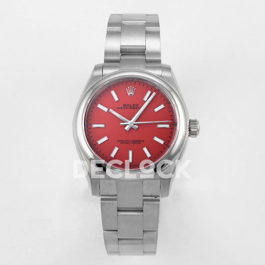 Replica Declock Oyster Perpetual 31mm 277200 Tiffany Red Dial |  Declock.