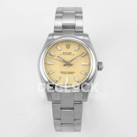 Replica Declock Oyster Perpetual 31mm 277200 Yellow Dial |  Declock.