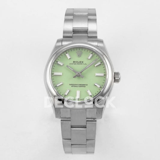 Replica Declock Oyster Perpetual 31mm 277200 Pistachio Dial |  Declock.