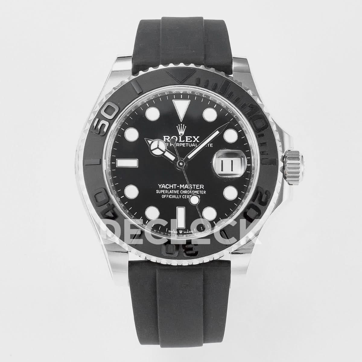Replica Rolex Yacht-Master 226659 Clean 1:1 WG on Oysterflex Strap |  Declock.