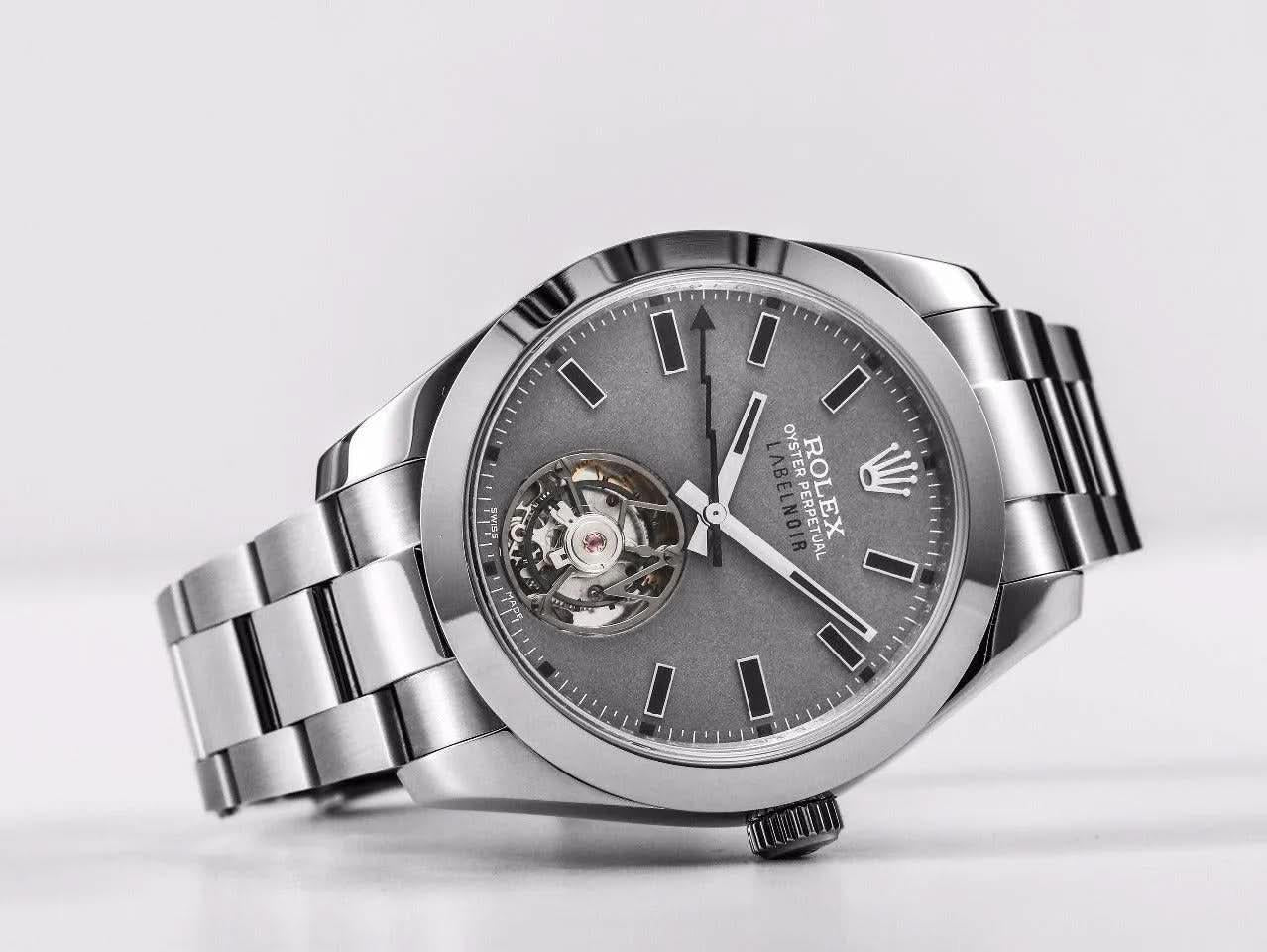 Replica Rolex Milgauss Label Noir Tourbillon |  Declock.