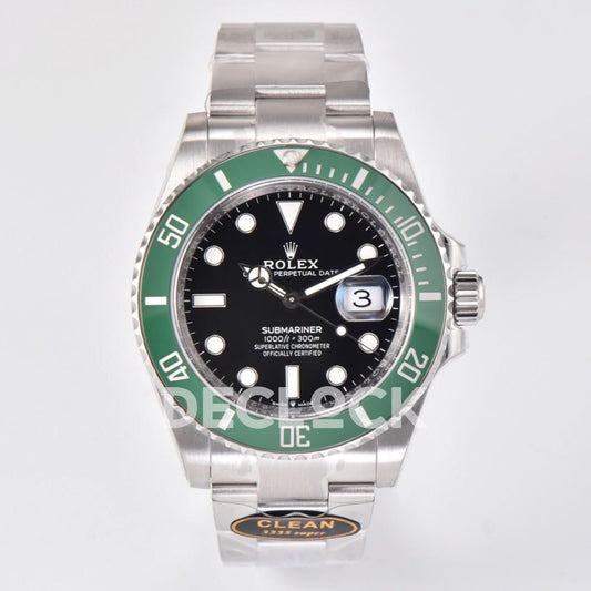 Replica Rolex Submariner 116610LV "Strabucks" Green Ceramic |  Declock.