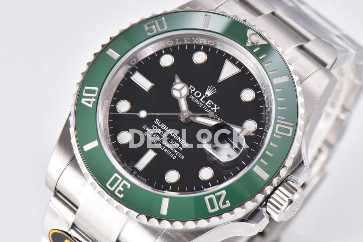 Replica Rolex Submariner 116610LV "Strabucks" Green Ceramic |  Declock.