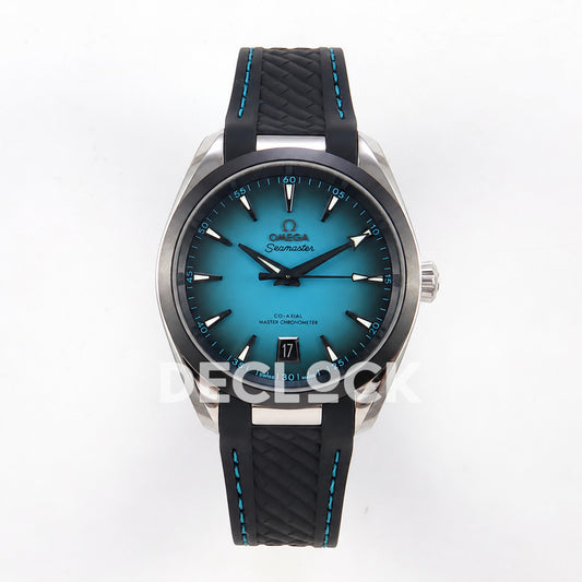 Omega Aqua Terra 38mm VSF turquoise ombre dial - front
