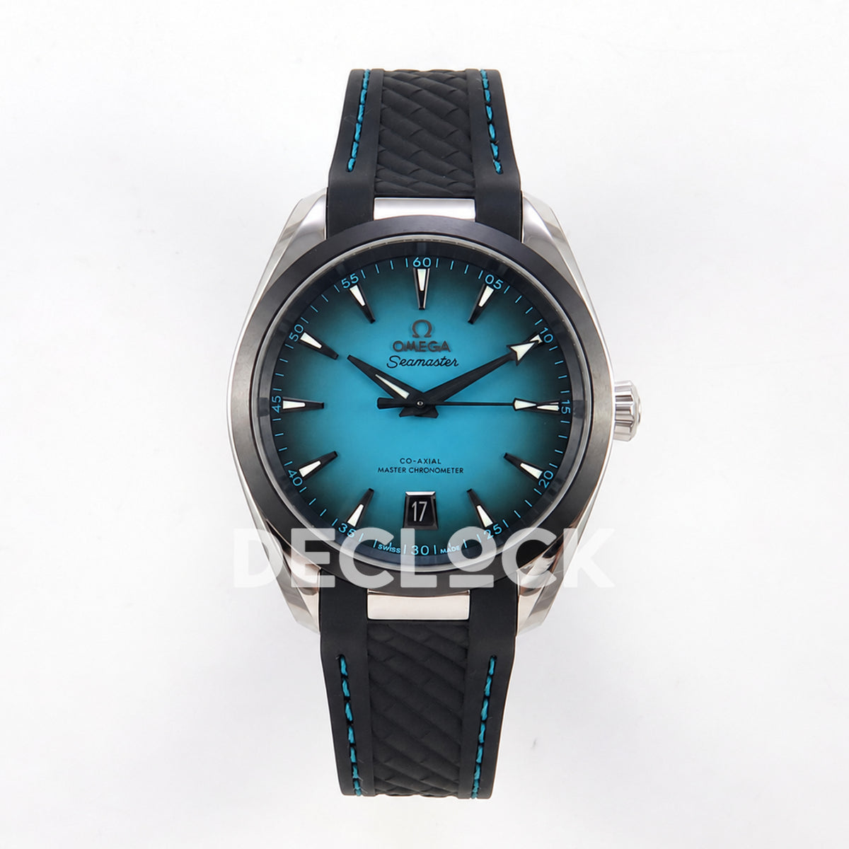 Omega Aqua Terra 38mm VSF turquoise ombre dial - front