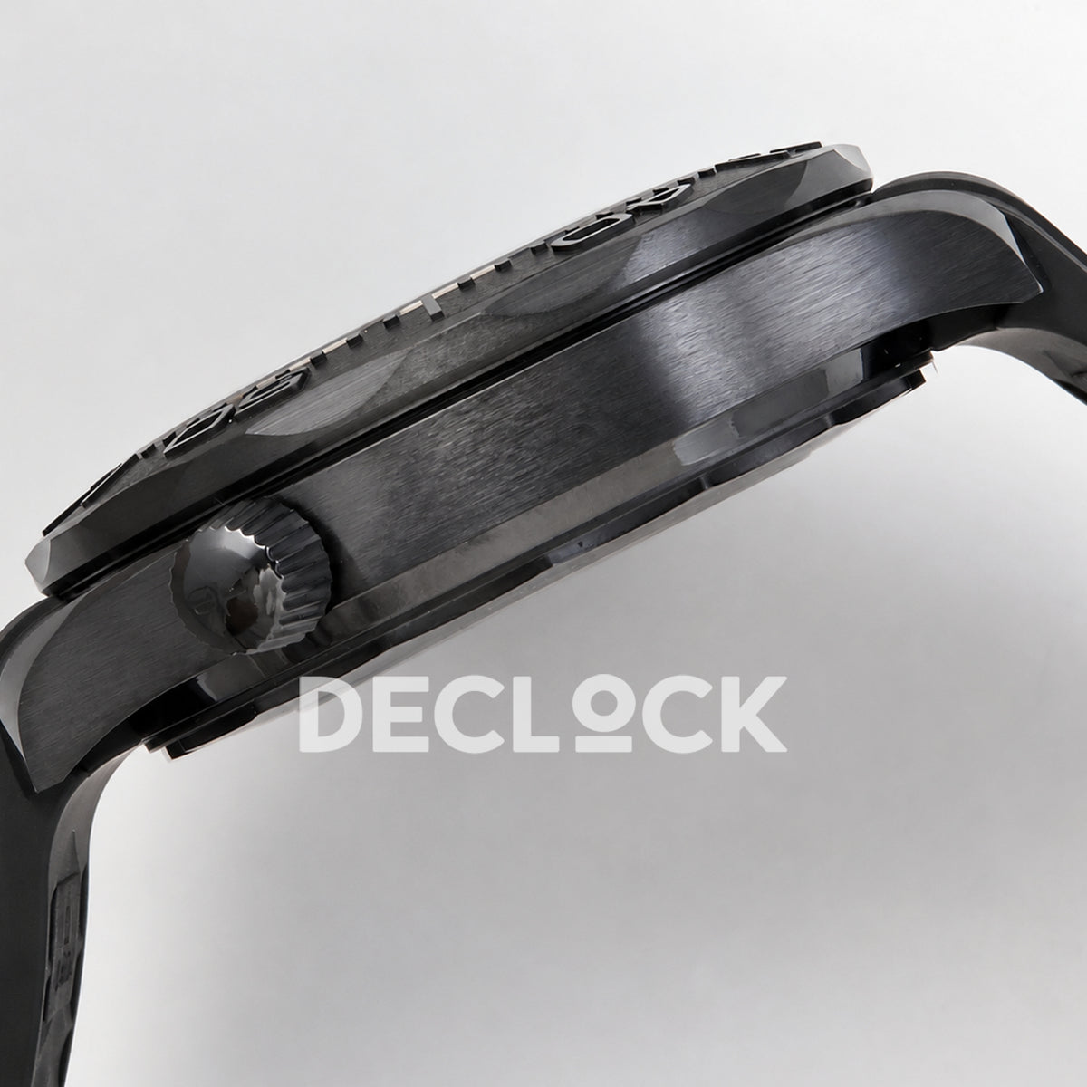 Omega Seamaster Diver 300M ORF Black Black ceramic DLC rubber 8806 Free Sprung — case side profile