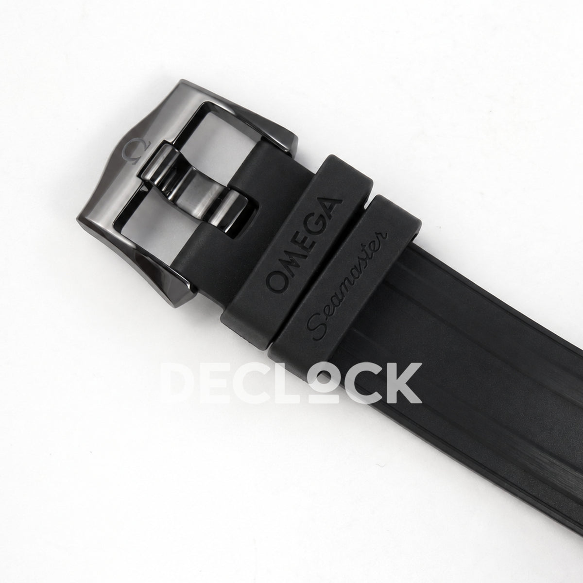 Omega Seamaster Diver 300M ORF black ceramic steel rubber 8806 Free Sprung — rubber strap and buckle