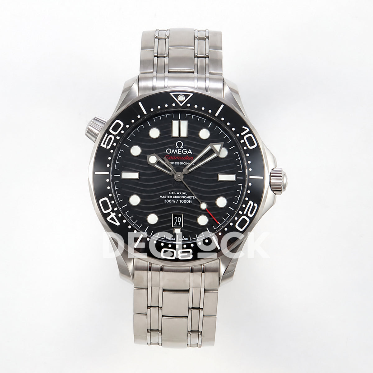 Omega Seamaster Diver 300M ORF black dial steel 8800 Free Sprung — front view