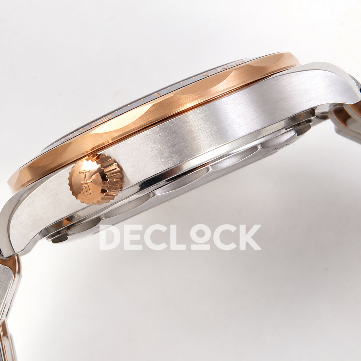 Omega Seamaster Diver 300M ORF Black Steel Rose Gold 8800 Free Sprung — case side profile