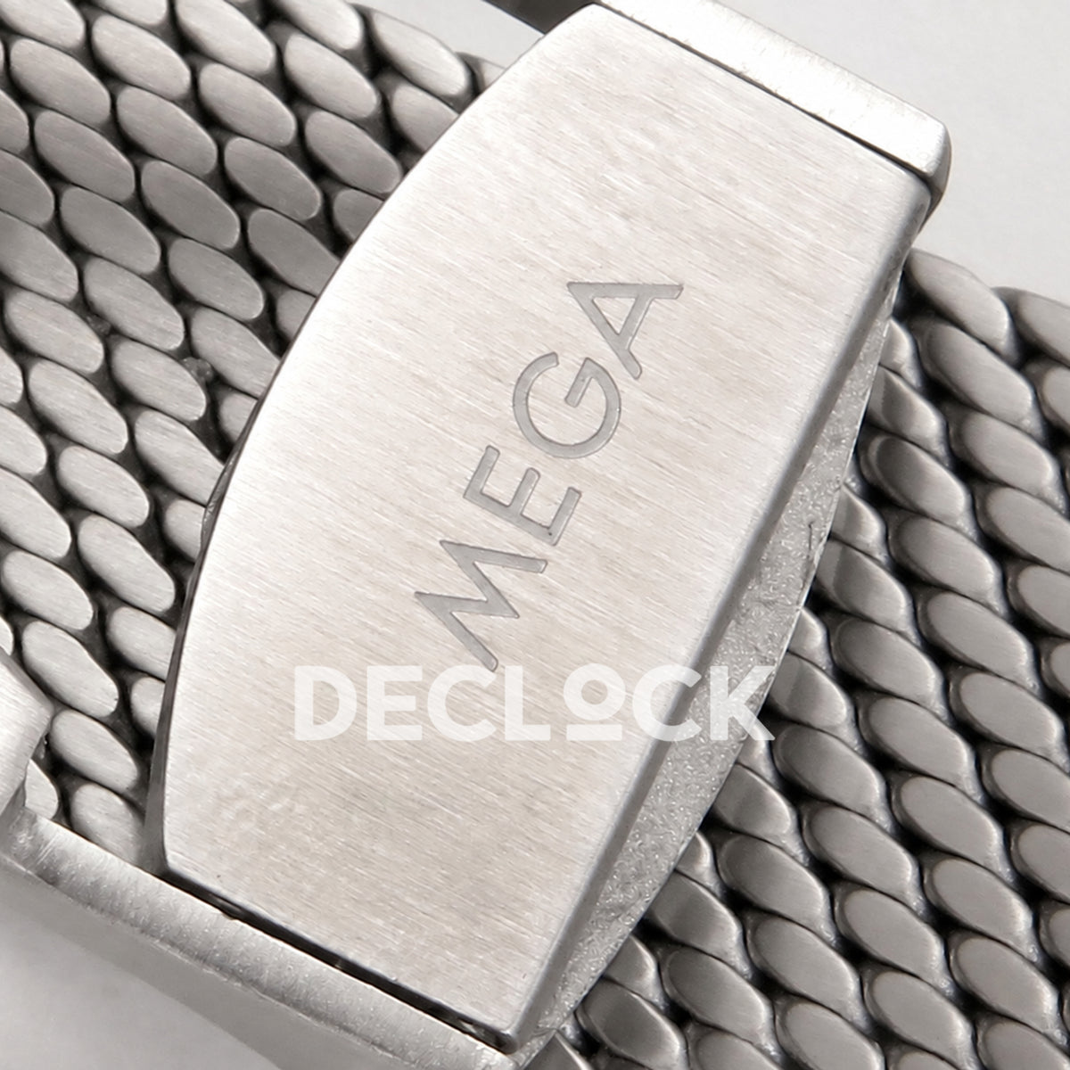 Omega Seamaster Diver 300M Black Wave Dial Steel Mesh ORF 8806 Free Sprung — omega clasp engraving