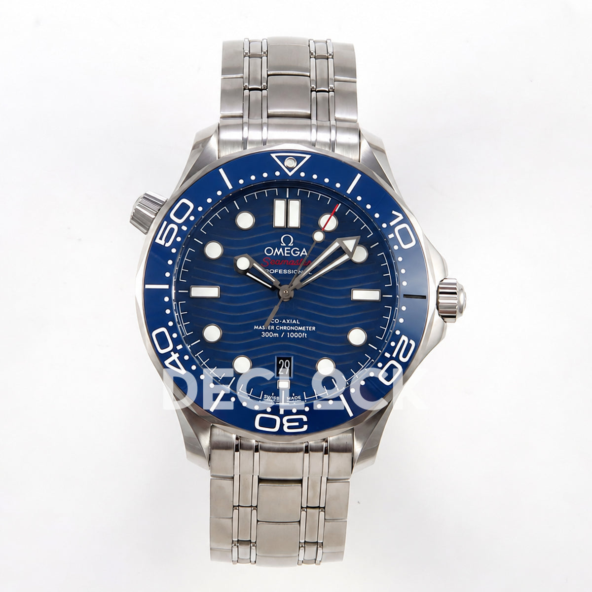 Omega Seamaster Diver 300M ORF blue dial steel 8800 Free Sprung — front view