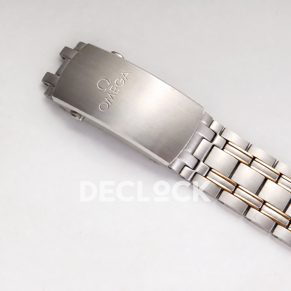 Omega Seamaster Diver 300M ORF Blue Steel Rose Gold 8800 Free Sprung — bracelet and clasp