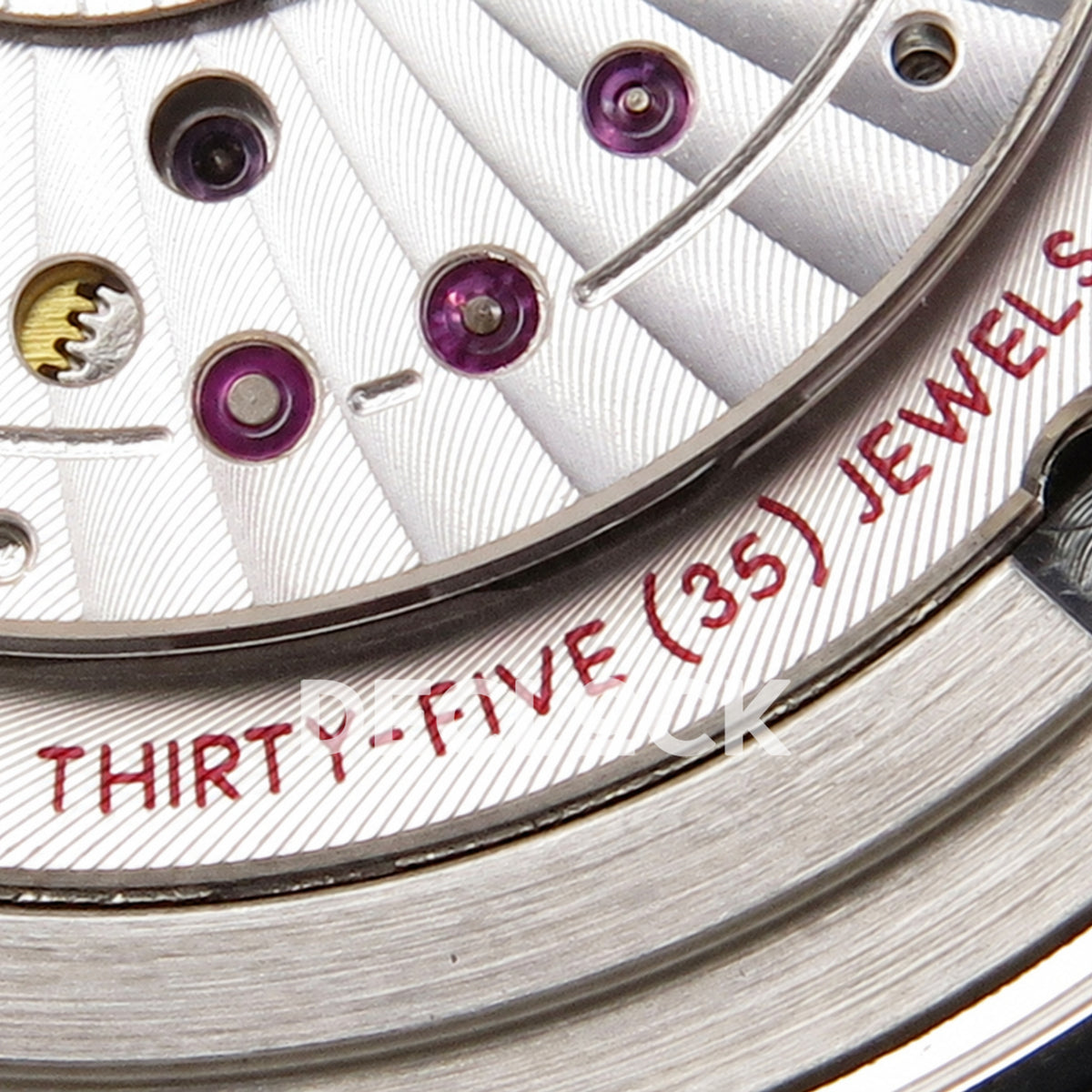 Omega Seamaster Diver 300M ORF Blue Steel Rose Gold 8800 Free Sprung — jewel count engraving