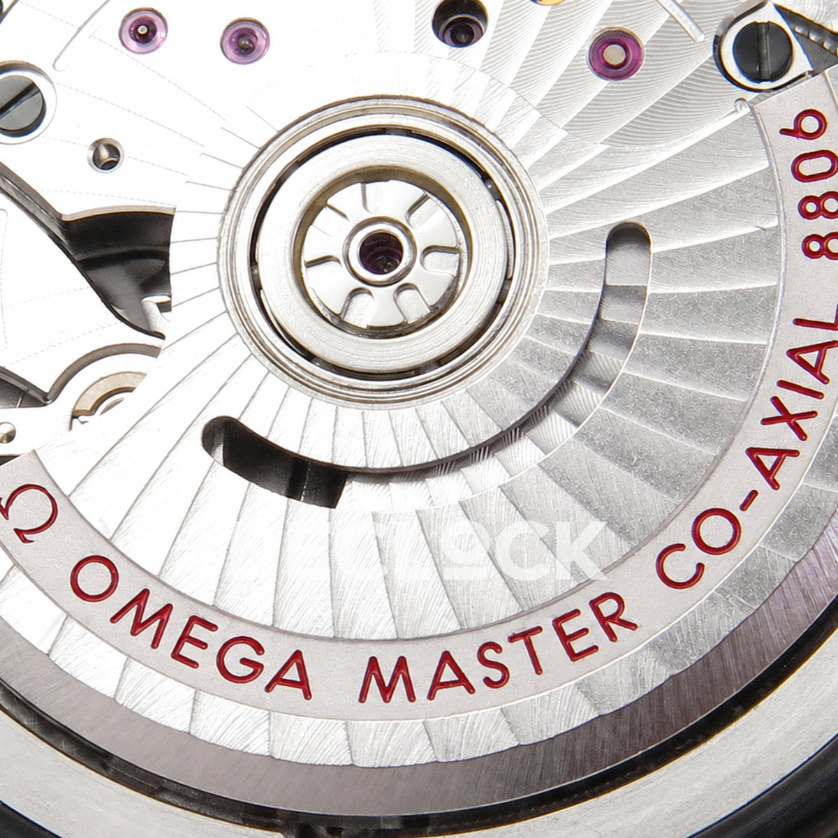 Omega Seamaster Diver 300M Green Titanium Bronze Gold ORF 8806 Free Sprung — rotor detail