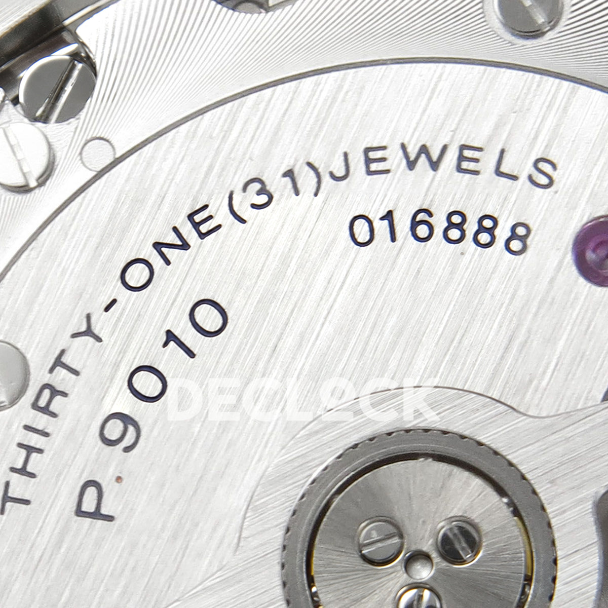Panerai Luminor BiTempo New York PAM01467 Grey Ombre DLC Nylon VSF P9010 GMT replica - calibre engraving