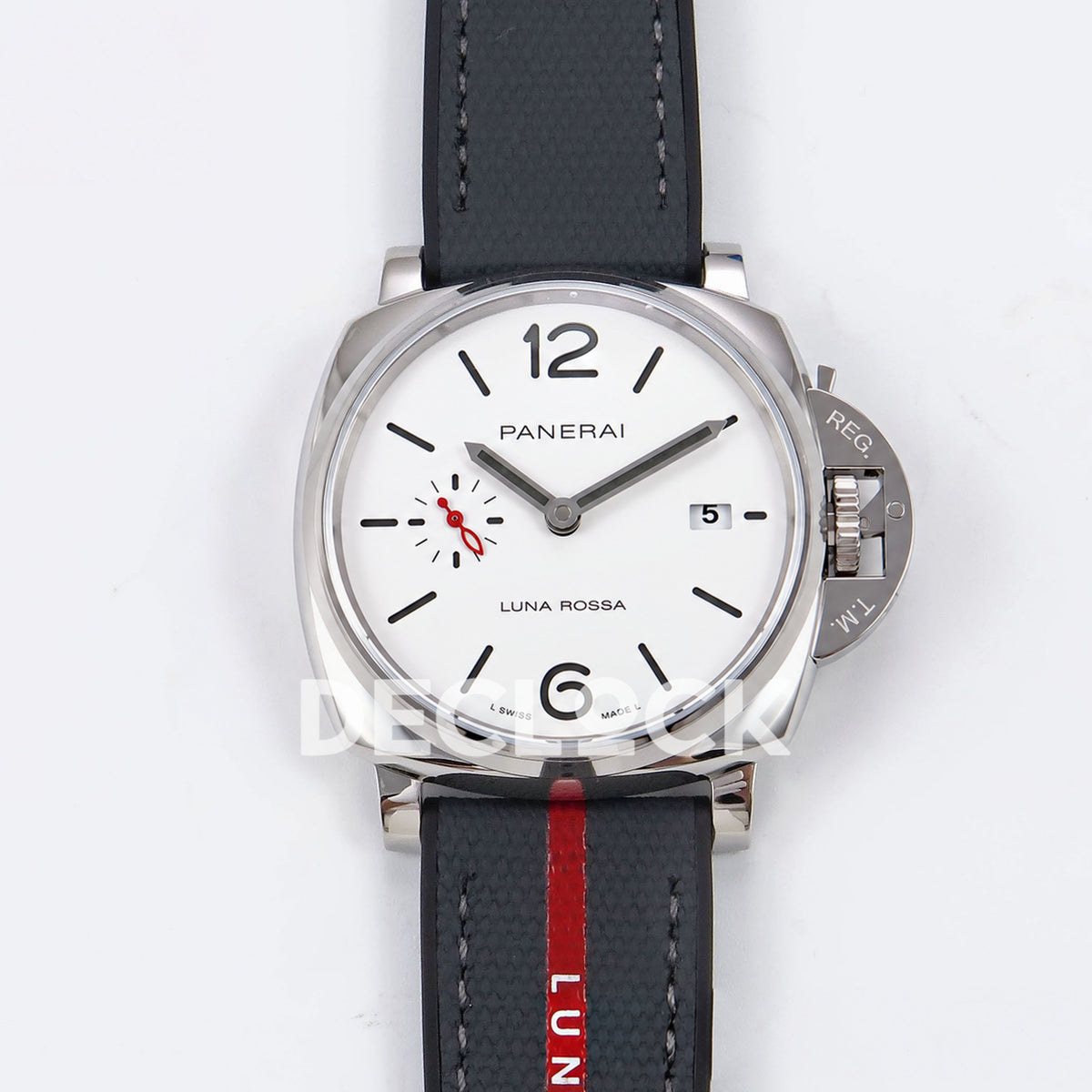 Panerai Luminor Due Luna Rossa PAM01381 White Dial VSF P900 replica - front
