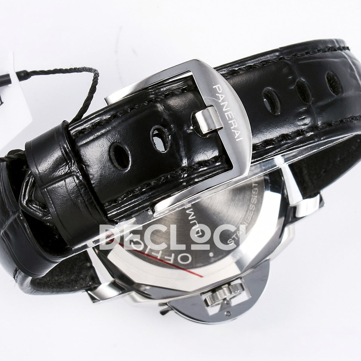 Panerai Luminor Due PAM01250 Anthracite Dial Black Leather VSF P900 replica - buckle caseback