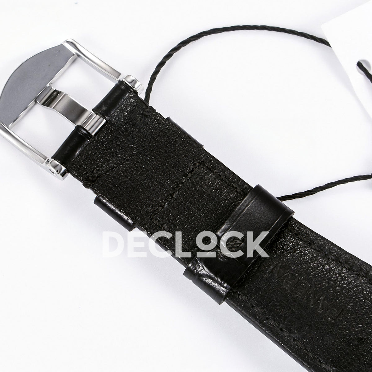 Panerai Luminor Due PAM01250 Anthracite Dial Black Leather VSF P900 replica - leather reverse