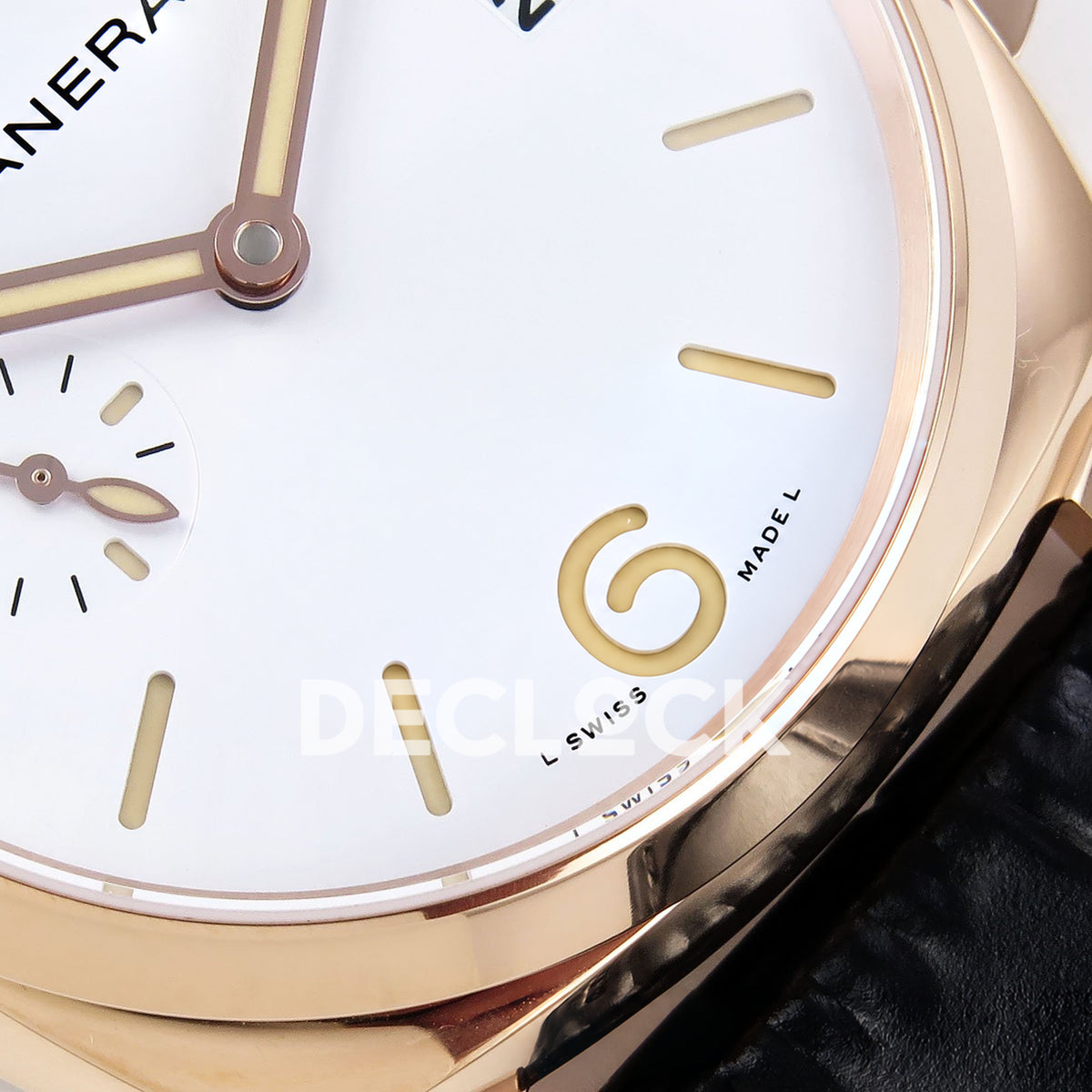 Panerai Luminor Due PAM01336 White Black Leather VSF P900 replica - small seconds detail