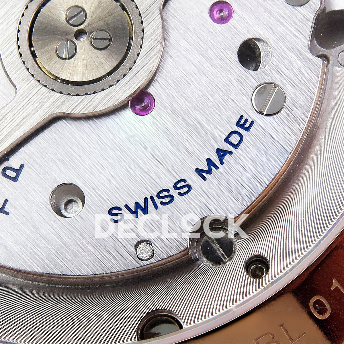 Panerai Luminor Due PAM01336 White Black Leather VSF P900 replica - swiss made detail