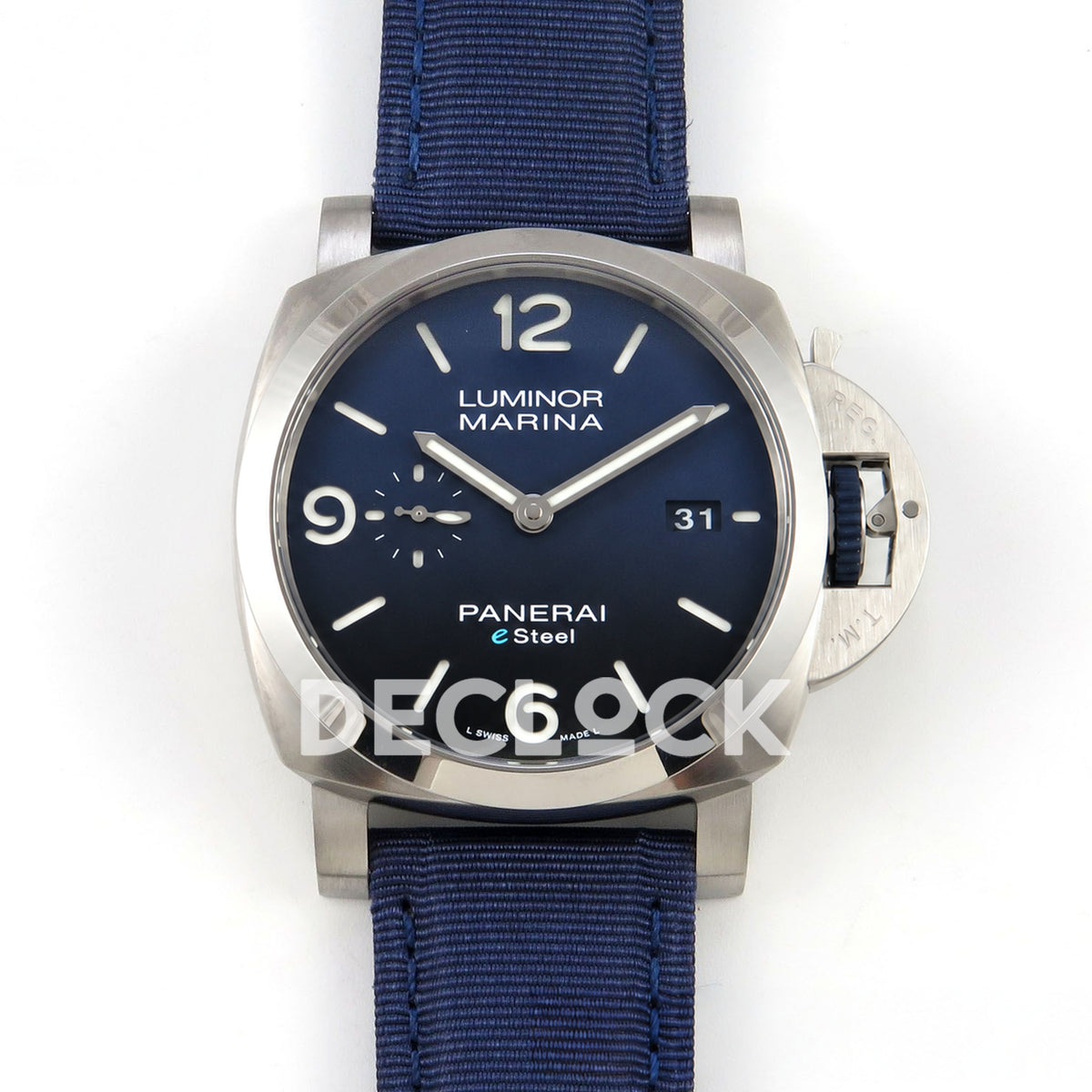 Panerai Luminor Marina Blu Profondo PAM01157 Blue Nylon VSF P9010 Updated replica - front