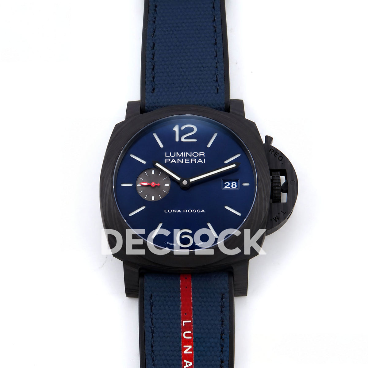 Panerai Luminor Marina Carbotech Luna Rossa PAM01529 Blue Fabric VSF P9010 Updated replica - front