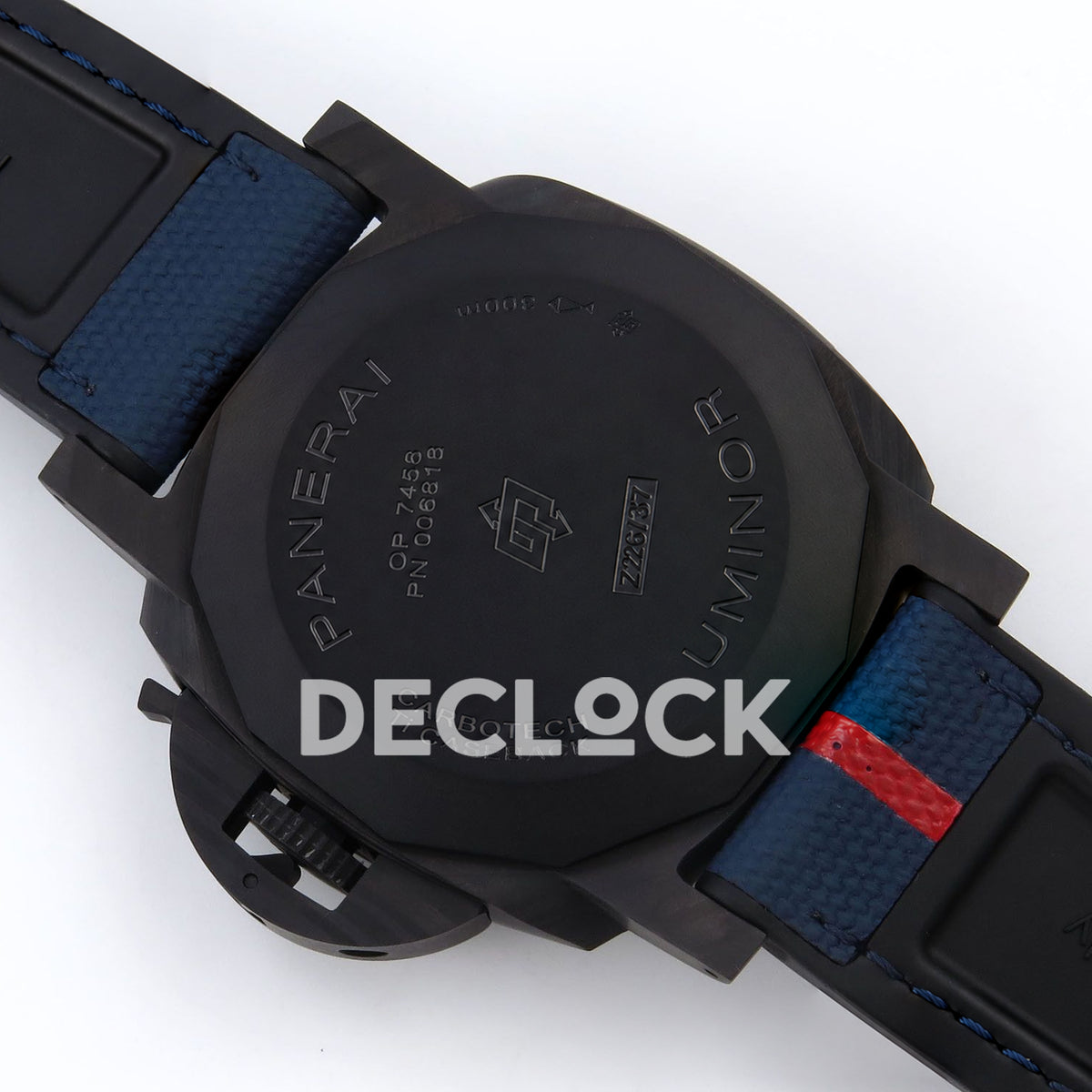 Panerai Luminor Marina Carbotech Luna Rossa PAM01529 Blue Fabric VSF P9010 Updated replica - carbotech caseback